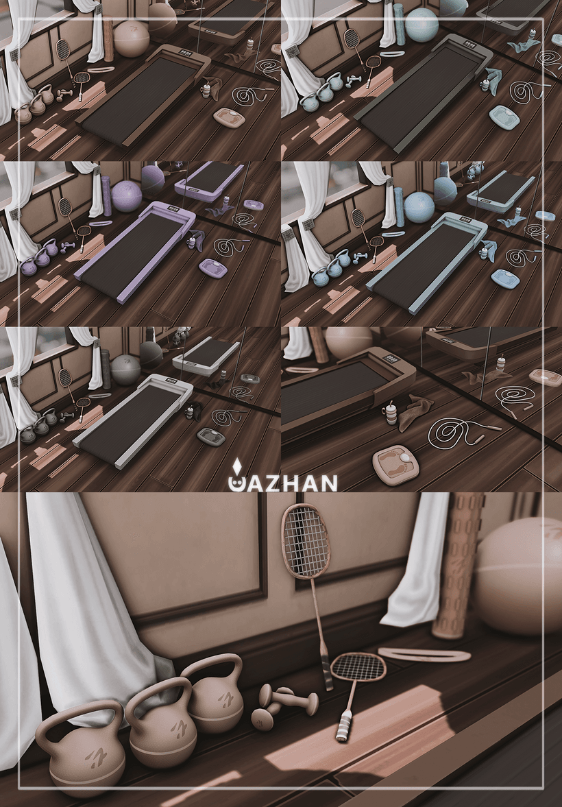 Галерея мода Набор спортивного инвентаря Home Gym #1